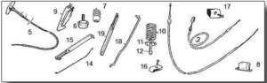 Midget Cables, Bonnet & Boot Lid