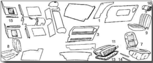 Midget Interior Trim, Carpets & Seats
