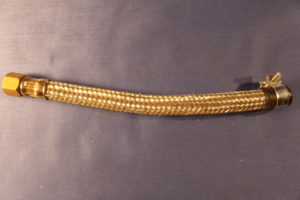 (14) AHH6707 MGB S/S BRAIDED FUEL HOSE WITH NUT