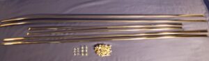 (30) MGB AHH6103SBL+KIT 6 PIECE S/S CHROME TRIM SET & FITTING KIT SIX PIECE OE