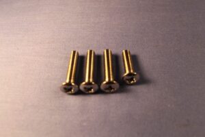 CGS102 MGB GEARLEVER CHROME RING SCREW SET 4 SYNCRO