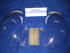 MGB SEBRING PERSPEX HEADLAMP COVER COWLS & ALLOY BRACKETS AJJ3307KIT AJJ3307NOKIT