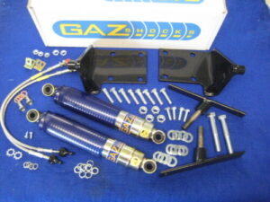 MGB TELESCOPIC FRONT GAZ SHOCK ABSORBER KIT INC BRACKETS GAZ1 FRONT