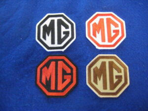 GAC MG SEW ON CLOTH PATCH EMBROIDED BADGE MG OCTAGON MOTIF EMBLEM