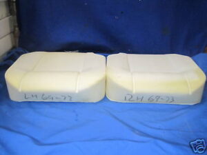 (12) MGB SEAT FOAM BASE HUMPED RECLINER 1969-1973 AHH9970/1