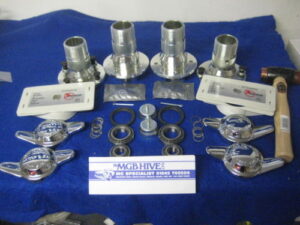 WWC3 MGB W/W WIRE WHEEL CONVERSION KIT BANJO AXLE INC FRONT BEARINGS & SHIMS