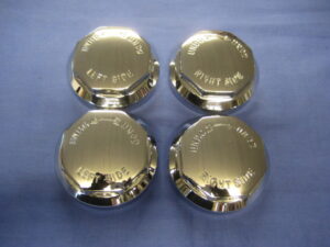 SPIN6 SET OF 4 OCTAGON PLAIN WIRE WHEEL SPINNERS 8 TPI